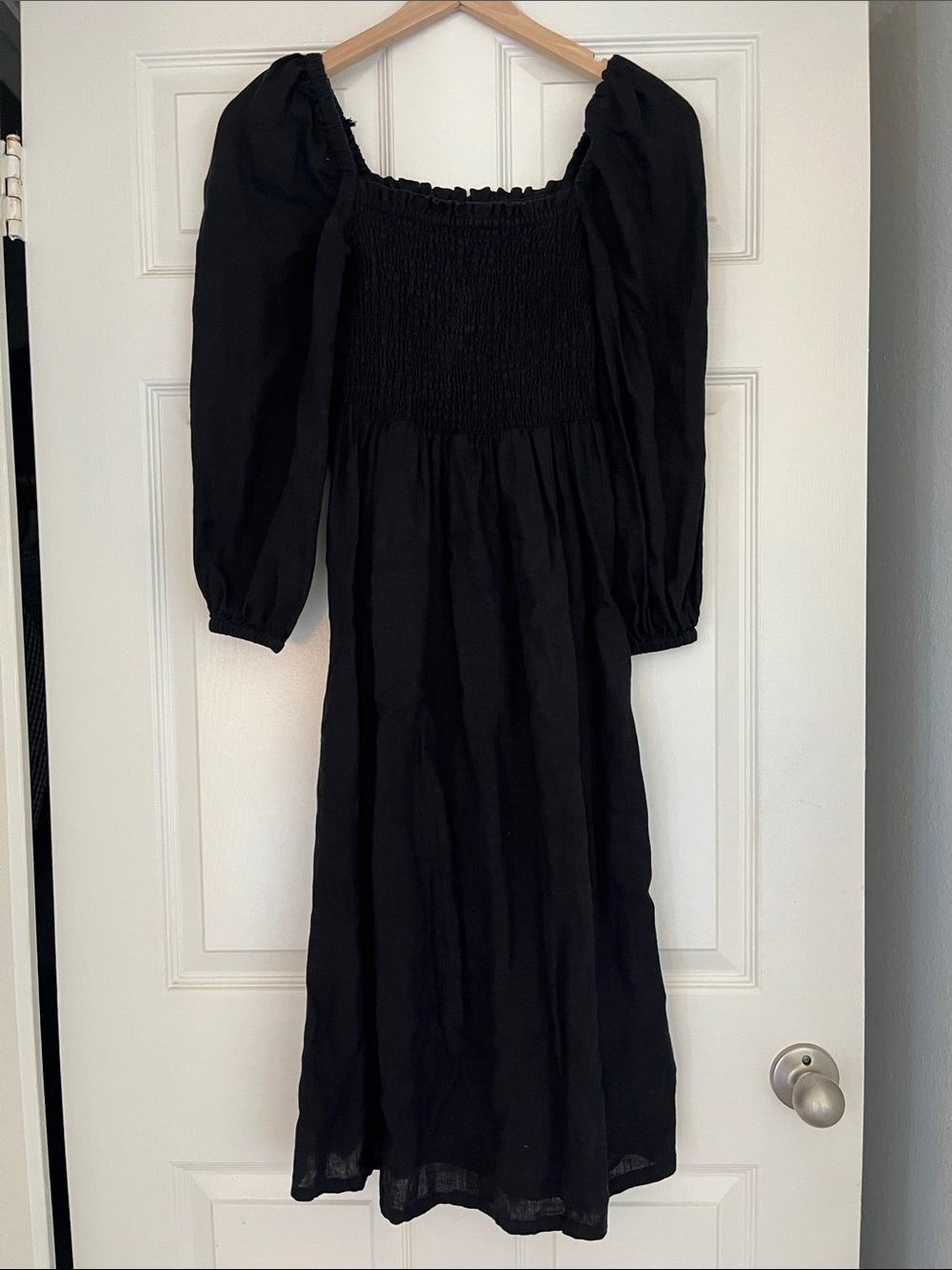 J.Crew Linen Squareneck Dress